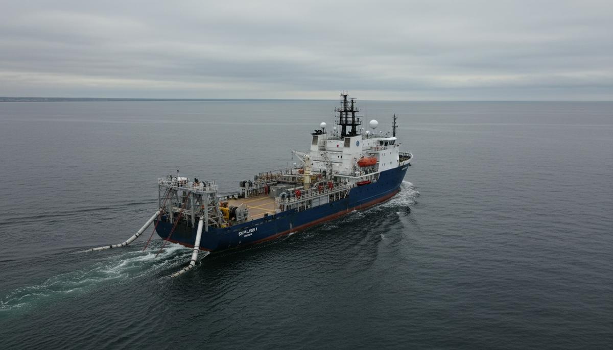 Турция и Shell начнут разведку газа в Черном море у берегов Болгарии Сейсморазведочное судно в Черном море проводит геологическую разведку месторождения газа.