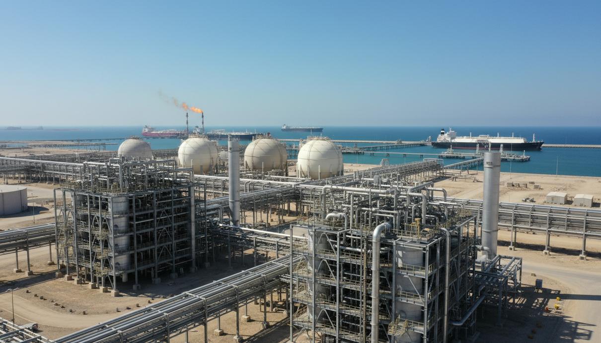 QatarEnergy возобновляет производство СПГ после ракетных атак Промышленные установки и резервуары газового терминала Рас-Лаффан на побережье Катара.