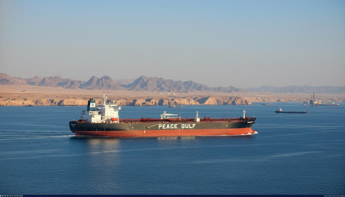 Цены на нефть снизились на фоне подготовки к переговорам США и Ирана Крупный нефтяной танкер идет по морю на фоне скалистого побережья и ясного неба