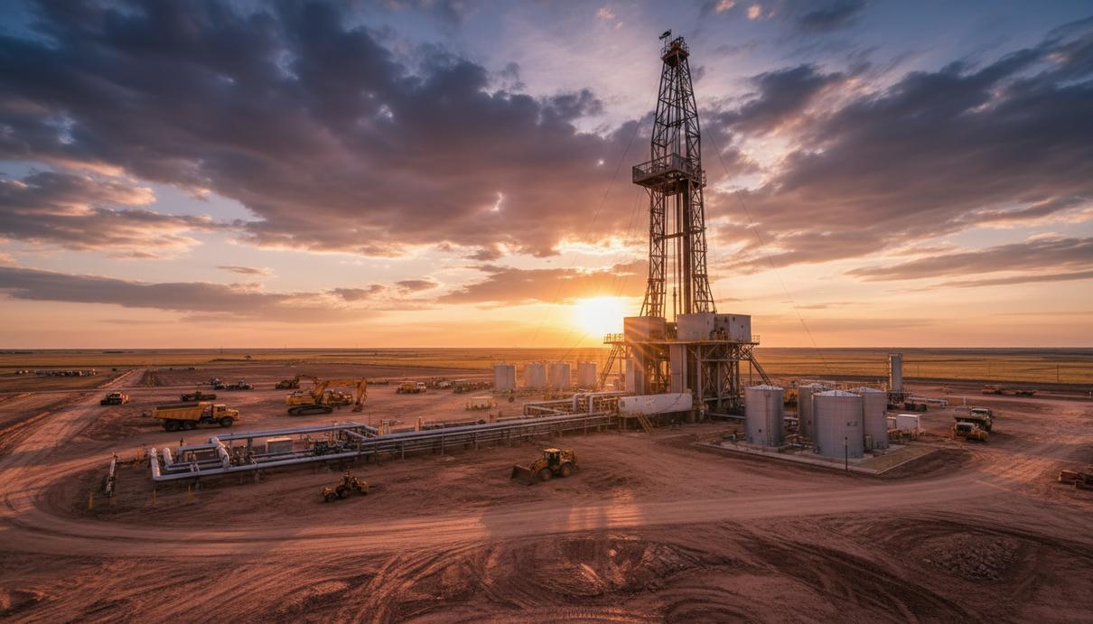 Brookside Energy законтрактовала буровую установку для проекта в Оклахоме Буровая установка и промышленное оборудование на подготовленной площадке в штате Оклахома.